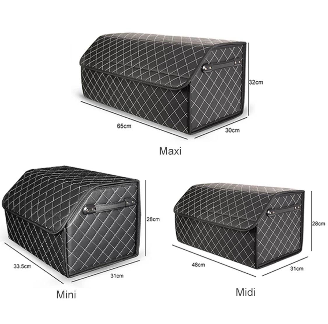 Leather boot organizer, available in Mini, Midi and Maxi sizes