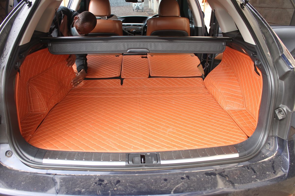 Full boot set, rust leather
